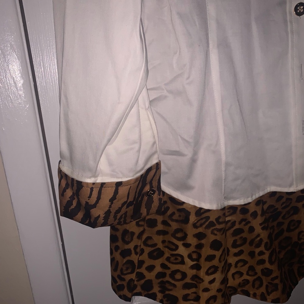 Fall special - animal print skirt/blouse